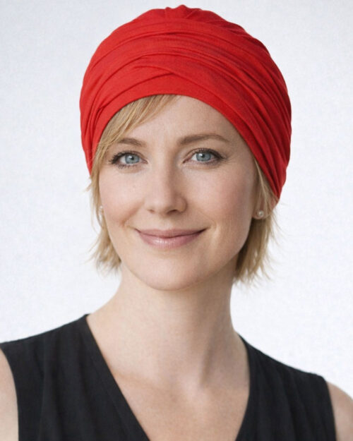Turban CORA red Gisela Mayer