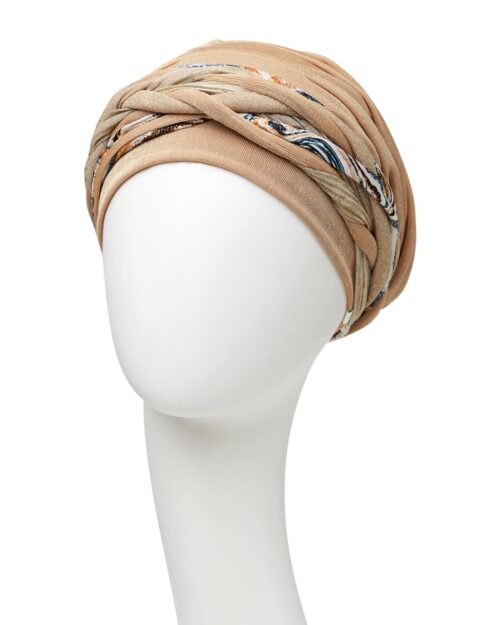 BOHO-Turban SCARLETT - Toffee-Mix – Bild 3