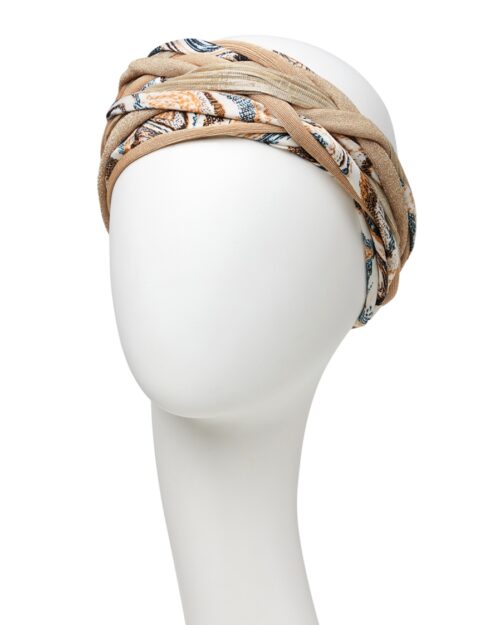 BOHO-Turban SCARLETT - Toffee-Mix – Bild 6