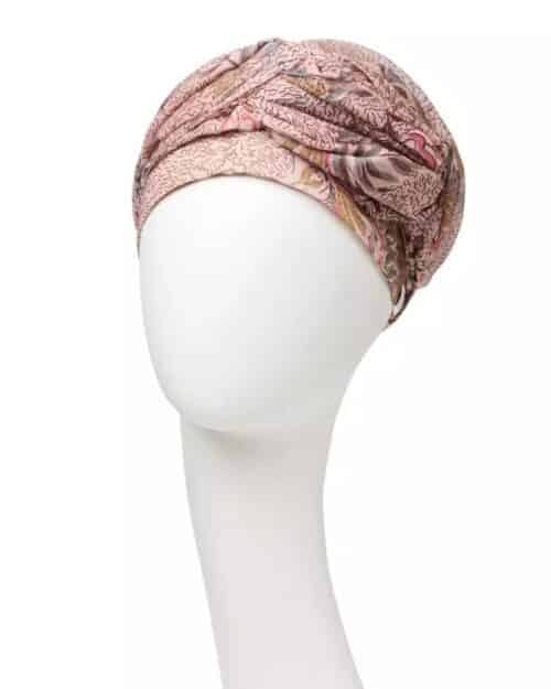 BOHO-Turban AMBER - Pastel-Rose-Bouquet – Bild 3