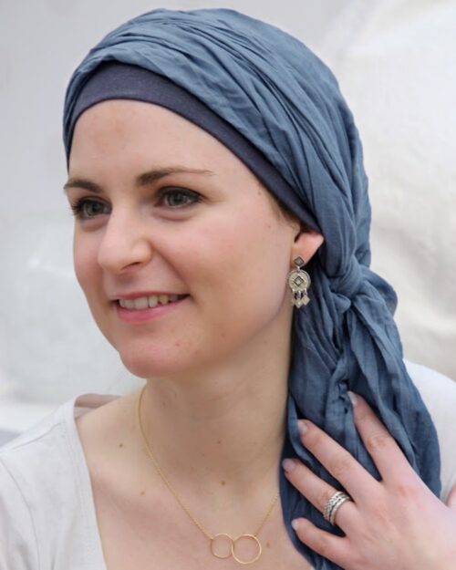 Turban NEW-DELHI Jeans-blau ND1681 Lookhatme