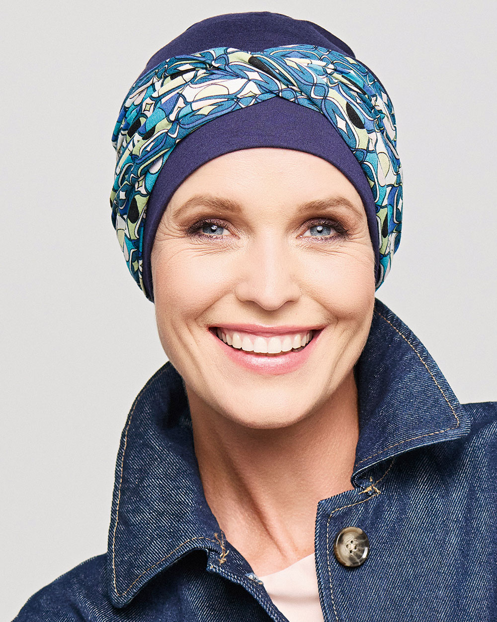 Turban NELE, blue, Gisela Mayer