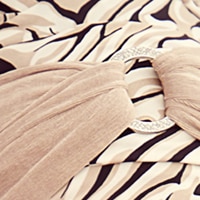 Christine Headwear: BOHO-Turban Sienna - Brown-Zebra-Print – Bild 6