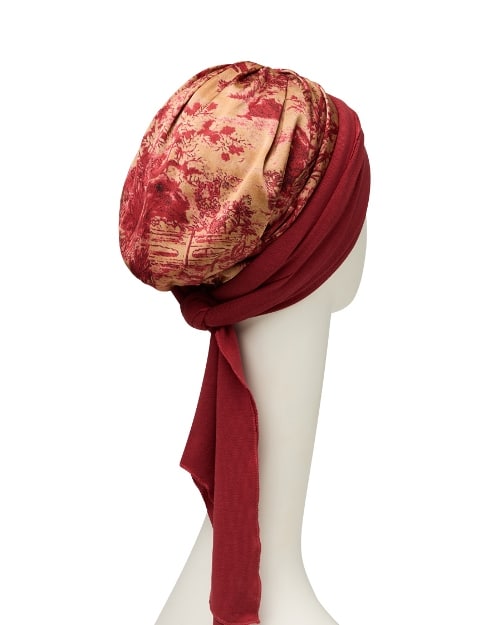 Christine Headwear: BOHO-Turban Sienna - Oriental-Red – Bild 3