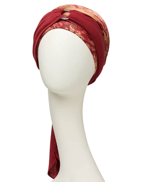 Christine Headwear: BOHO-Turban Sienna - Oriental-Red – Bild 4
